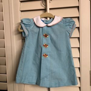 BOUTIQUE hand smocked Anavini Thanksgiving dress